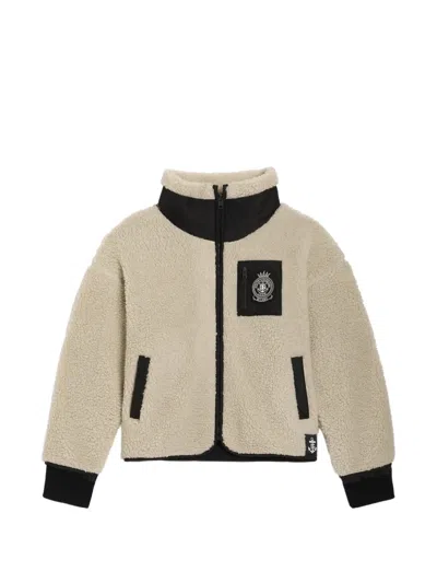 Dolce & Gabbana Kids' Teddy Jacket In Neutrals