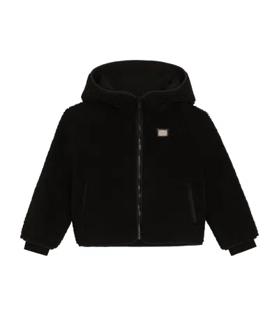 Dolce & Gabbana Kids' Teddy Logo Zip-up Hoodie