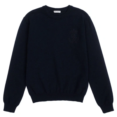 Dolce & Gabbana Teen Boys Blue Logo Sweater
