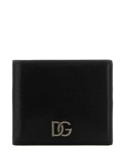 Dolce & Gabbana Tempesta Wallet With Appliqué In Black