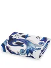 Dolce & Gabbana Terry Cloth Hand Towel In Weiss