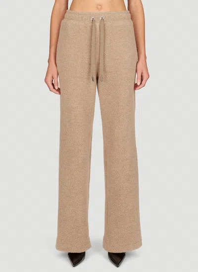 Dolce & Gabbana Terry-cloth Track Trousers In Beige