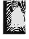 Dolce & Gabbana Zebra Cotton Beach Towel In Black