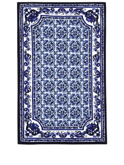 Dolce & Gabbana Blue Med Beach Towel