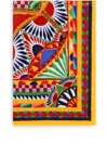 Dolce & Gabbana Carretto Graphic-print Beach Towel In Yellow