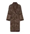Dolce & Gabbana Terry Cotton Dg Logo Robe