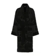 Dolce & Gabbana Bath Robe In Terry Cotton Jacquard In Multi