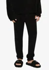 Dolce & Gabbana Terrycloth Track Pants In Black