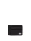 Dolce & Gabbana Logo Plaque Dauphine Leather Cardholder In Black