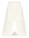 Dolce & Gabbana Textured Front-split Skirt In White