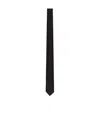 Dolce & Gabbana Textured Silk Tie In Black