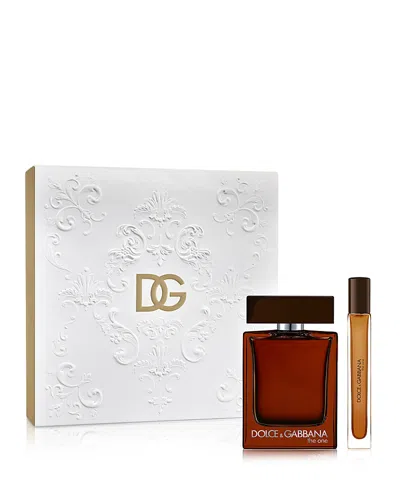 Dolce & Gabbana The One For Men Parfum & Eau De Parfum Gift Set In Transparent