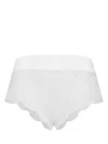 Dolce & Gabbana Thick Waistband Lace Brief In White