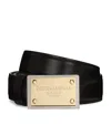 Dolce & Gabbana Logo-buckle Leather Belt