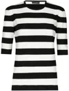 Dolce & Gabbana Crew-neck Striped Top