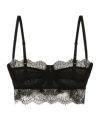 Dolce & Gabbana Chantilly Lace Bralette Top In Black