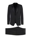 Dolce & Gabbana Three-piece Suit In Wool And Silk In Black