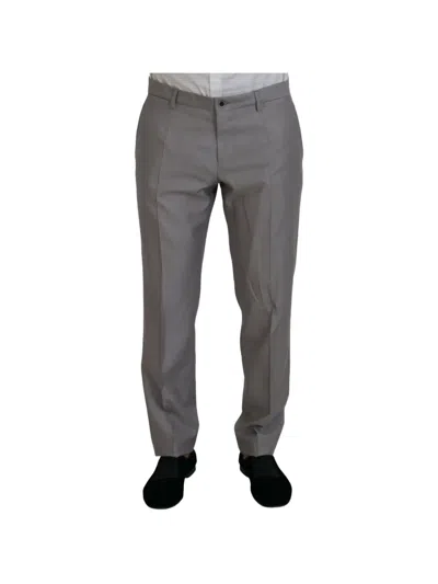 Dolce & Gabbana Three-piece Slim-fit Suit (set Of Three) In Gray