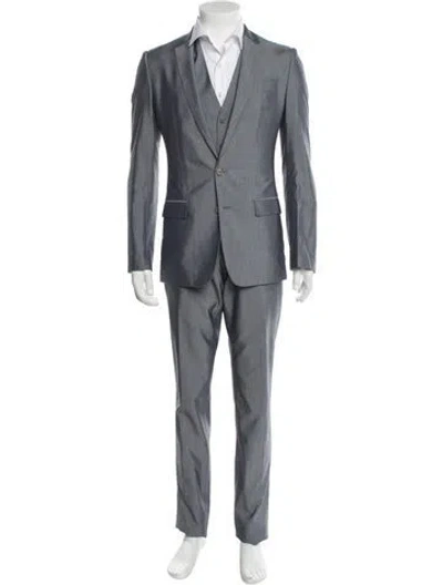 Pre-owned Dolce & Gabbana Three-piece Suit In Blue