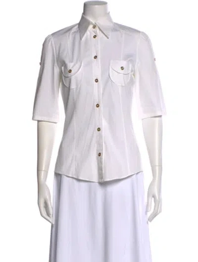 Pre-owned Dolce & Gabbana Three-quarter Sleeve Blouse In Neutral