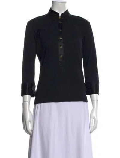 Pre-owned Dolce & Gabbana Three-quarter Sleeve Top In Black