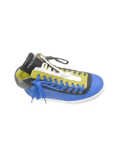 Dolce & Gabbana Tie Casual Sports Shoes In Blue