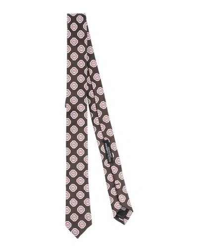 Dolce & Gabbana Tie In Dark Brown