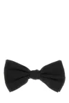 Dolce & Gabbana Pre-tied Silk Bow Tie In Black