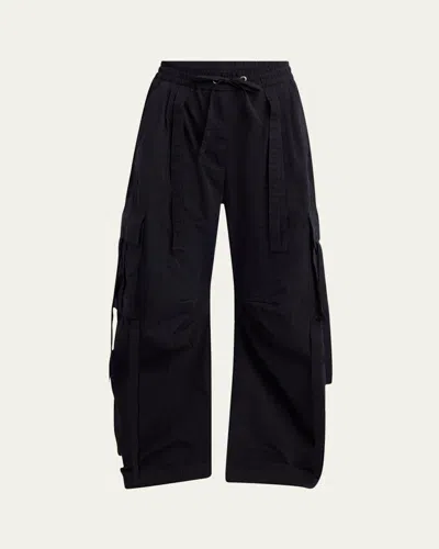 DOLCE & GABBANA TIES BARREL-LEG CARGO TROUSERS