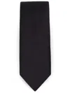 Dolce & Gabbana Wide Blade Smooth Texture Tie In Blue