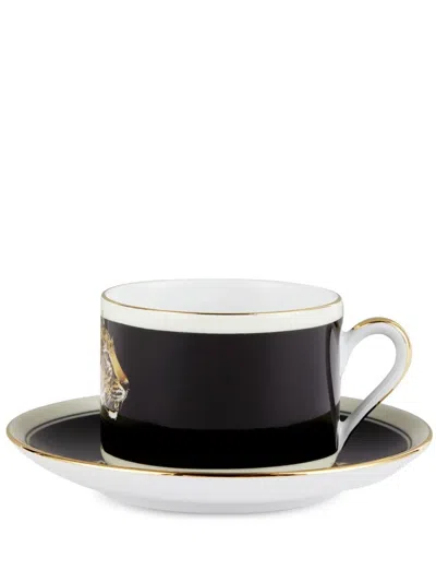 Dolce & Gabbana Teeservice Mit Tigermotiv In Black