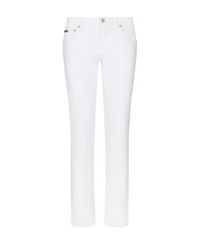 Dolce & Gabbana Tight Stretch Jeans Pants In Multicolor