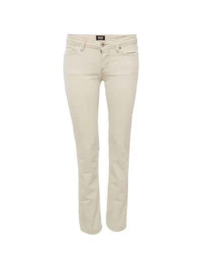 Pre-owned Dolce & Gabbana Tight-fit Jeans In Neutral