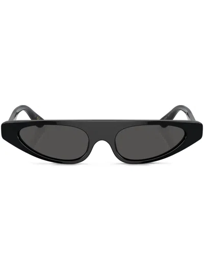 Dolce & Gabbana Tinted Cat-eye Sunglasses In Schwarz