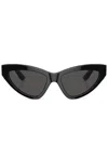 Dolce & Gabbana Tinted Cat-eye Sunglasses In Schwarz