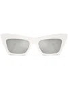 Dolce & Gabbana Tinted Cat-eye Sunglasses In Weiss