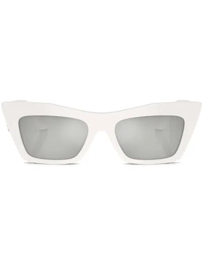 Dolce & Gabbana Tinted Cat-eye Sunglasses In Weiss