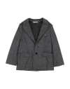 Dolce & Gabbana Toddler Boy Blazer Grey Size 4 Polyamide, Virgin Wool, Elastane In Black