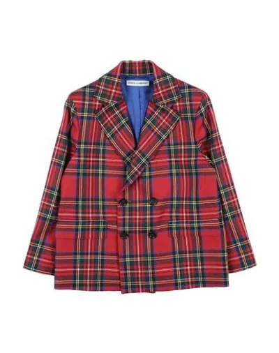 Dolce & Gabbana Babies'  Toddler Boy Blazer Red Size 4 Virgin Wool
