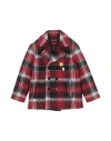 Dolce & Gabbana Toddler Boy Coat Burgundy Size 4 Polyester, Acrylic, Virgin Wool In Black