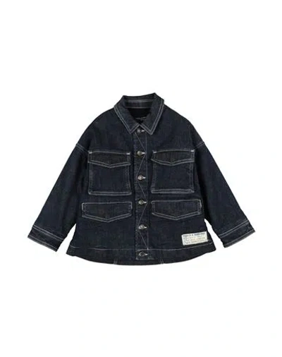 Dolce & Gabbana Babies'  Toddler Boy Denim Outerwear Blue Size 5 Cotton, Elastane, Aluminum, Resin, Zamak