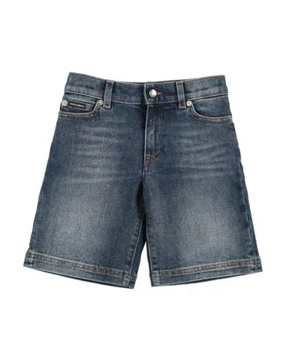 Dolce & Gabbana Babies'  Toddler Boy Denim Shorts Blue Size 5 Cotton, Elastane, Polyester, Zamak