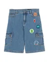 Dolce & Gabbana Toddler Boy Denim Shorts Blue Size 5 Cotton, Elastane, Synthetic Fibers, Zamak In Blue
