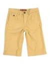 Dolce & Gabbana Toddler Boy Denim Shorts Marigold Size 4 Cotton, Elastane, Bovine Leather In Yellow