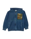 Dolce & Gabbana Toddler Boy Jacket Blue Size 3 Cotton, Elastane, Polyester, Zamak In Blue