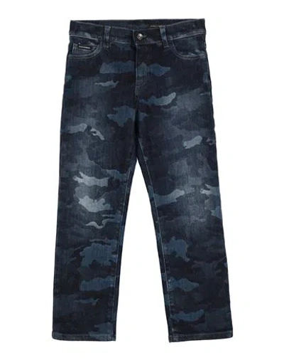 Dolce & Gabbana Babies'  Toddler Boy Jeans Blue Size 4 Cotton, Elastane