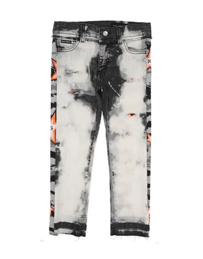 Dolce & Gabbana Babies'  Toddler Boy Jeans Grey Size 3 Cotton, Polyester, Elastane
