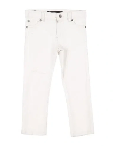Dolce & Gabbana Babies'  Toddler Boy Jeans White Size 5 Cotton, Elastane