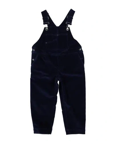 Dolce & Gabbana Babies'  Toddler Boy Overalls Navy Size 5 Cotton, Elastane In Blue
