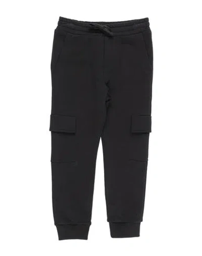 Dolce & Gabbana Babies'  Toddler Boy Pants Black Size 4 Cotton, Elastane, Polyurethane, Polyester